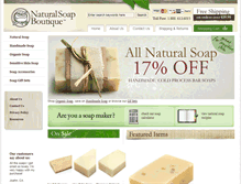 Tablet Screenshot of naturalsoapboutique.com